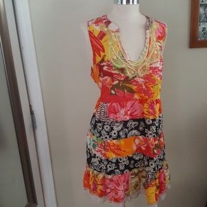 Free People sz LG swim cover up sun dress